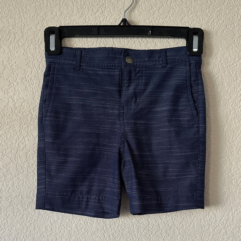 Hanna Andersson Dark Blue boys Flat Front Shorts